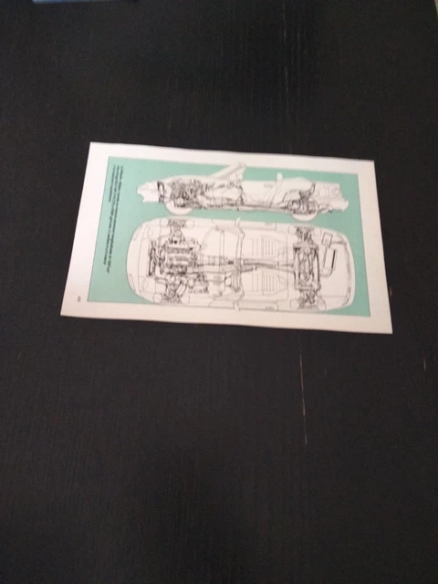 1990 Mazda Miata 5 Speed Xray Trasparenza Spaccato Tavola Ad Pub