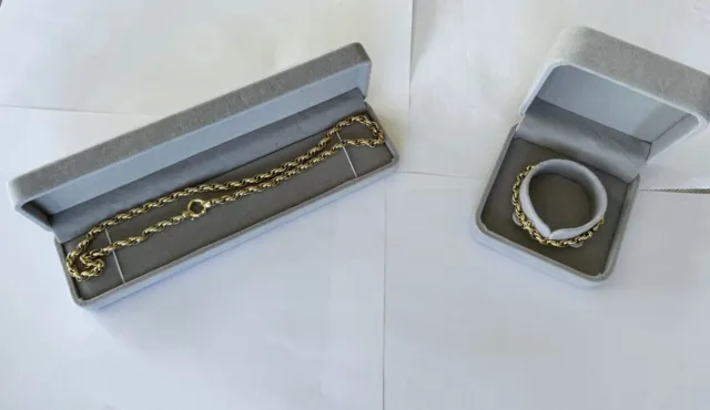 Magnifique parure or 18 Carats - Collier et bracelet