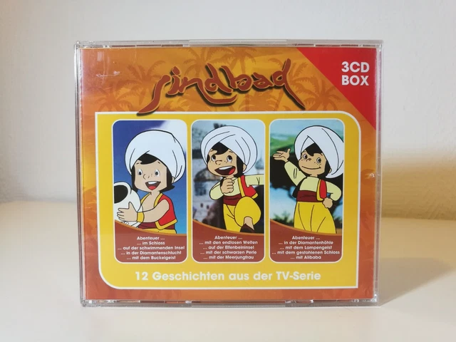 3 CD Box Sindbad 12 Geschichten aus der TV Serie Hörspiel Zustand sehr gut