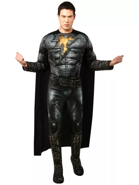 Black Adam Deluxe Muscle DC Comic Movie Superhero Adult Mens Costume