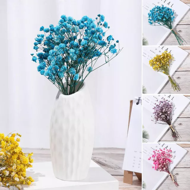 Artificial Dried Flower Mini Gypsophila Baby Breath Bouquet Wedding Home Decor 3