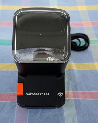 10905 Agfascop 100 diabetrachter per diapositive 5x5 e pellicola cinematograficaSlide Viewer 