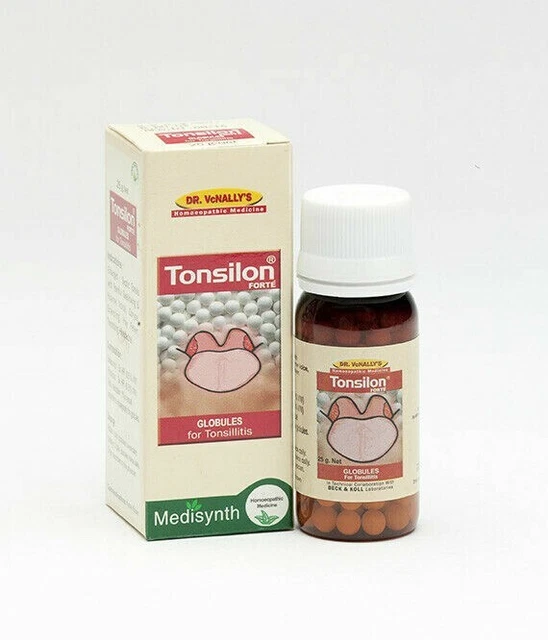 Píldoras de amígdalas Medisynth (25 g) para inflamación dolorosa, enrojecimiento y dolor de garganta