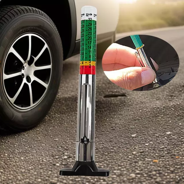 Jauge de profondeur de bande de roulement de pneu Type de cadran Jauge de  profondeur de bande de roulement de pneu Professionnel pour voitures