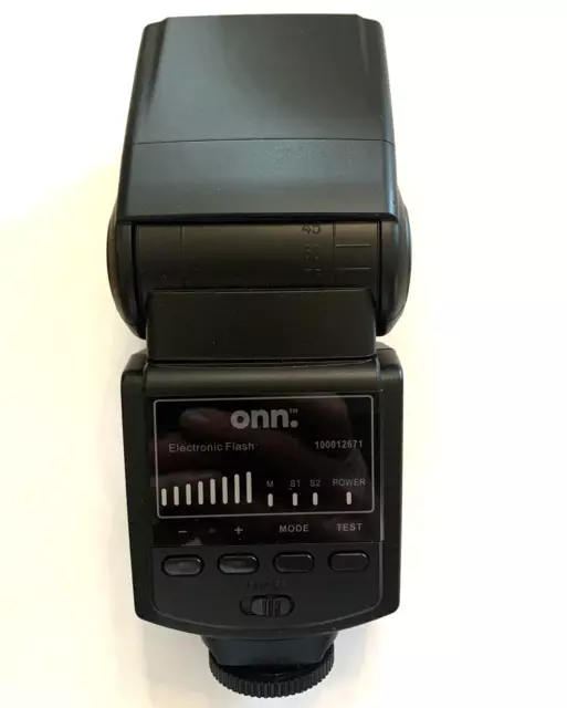 Onn Electronic Camera Flash Hotshoe DSLR Cameras Canon, Nikon, Sony Other DSLRs