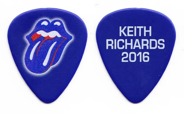 Rolling Stones Keith Richards Bleu Guitare Pick - 2016 Désert Trip Concert