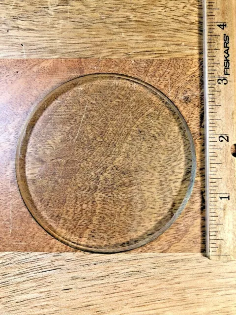 Thick 3.08 Inch or 78.22mm Outer Diameter Beveled Edge Flat Clock Glass (K5892)