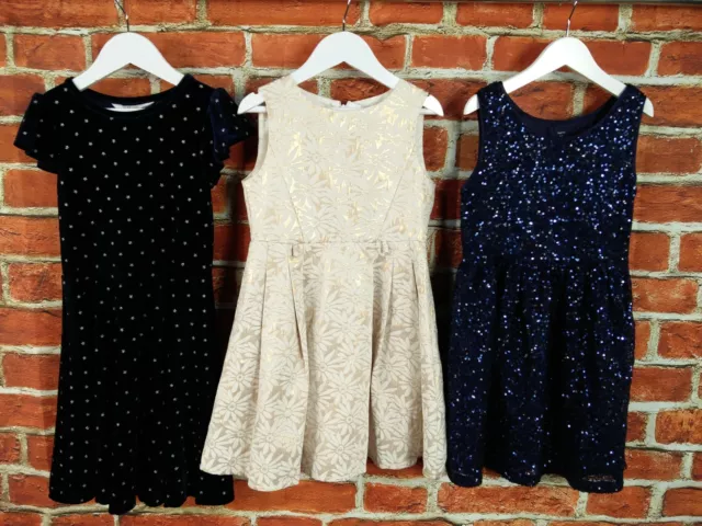 Girls Bundle Age 6-8 Years J Lewis H&M Gap Dresses Velour Christmas Party 128Cm