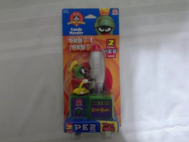 Vintage 1998 Marvin The Martian Candy Hander Battery PEZ Dispenser LOONEY TUNES