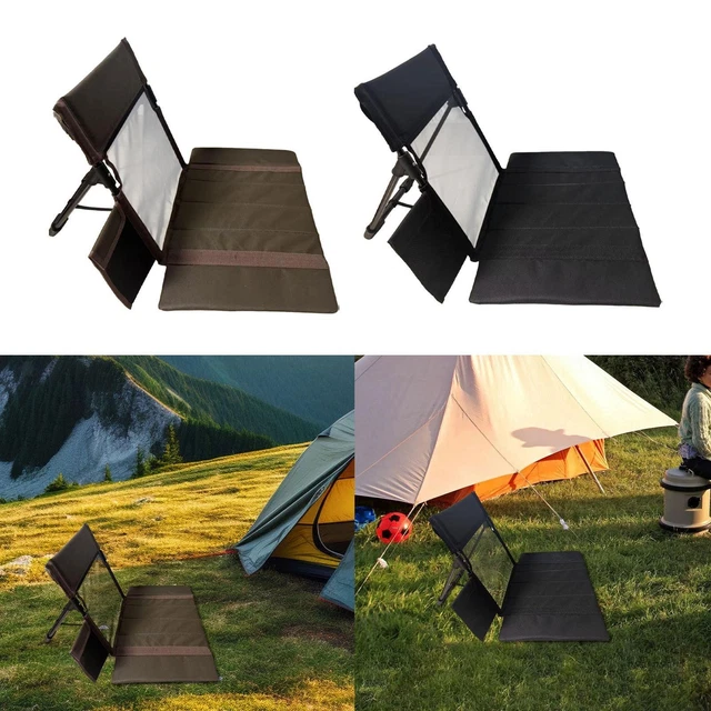 Siège Pliant Vintage Toile Et Métal - Camping, Plage, Pêche - Occasion