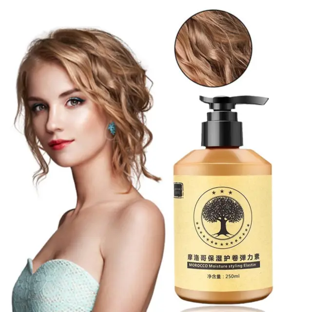 Long-Lasting Styling Moroccan Volume Moisturizing Elasticity Curly Hair Elastine