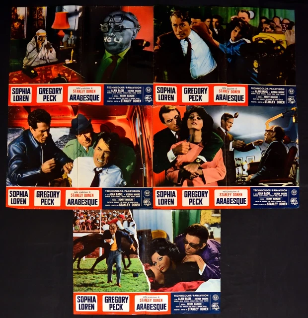 FOTOBUSTE ARABESQUE SOPHIA loren gregory peck stanley donen F213 EUR 17 ...