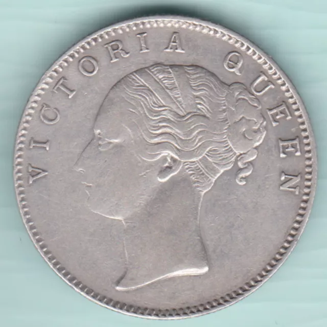 East India Company 1840 Victoria Queen One Rupee Silver Coin In Top Grade
