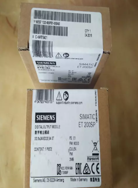 1 PC New Siemens 6ES7 132-6BF01-0BA0 Digital output module 6ES7132-6BF01-0BA0