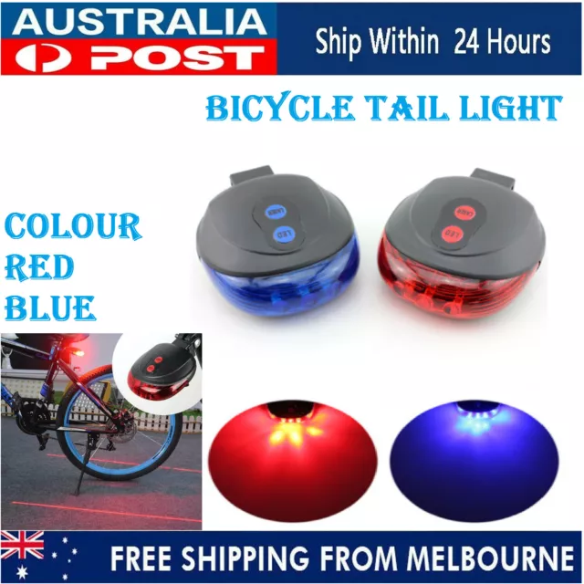 New LED Bicycle Light Rear Flashing Back Headlight Safety Bike Cycling Tail Lamp