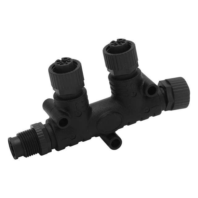 Connecteur En T Terminaison De Câble Dorsal NMEA 2000 2 Ports M12