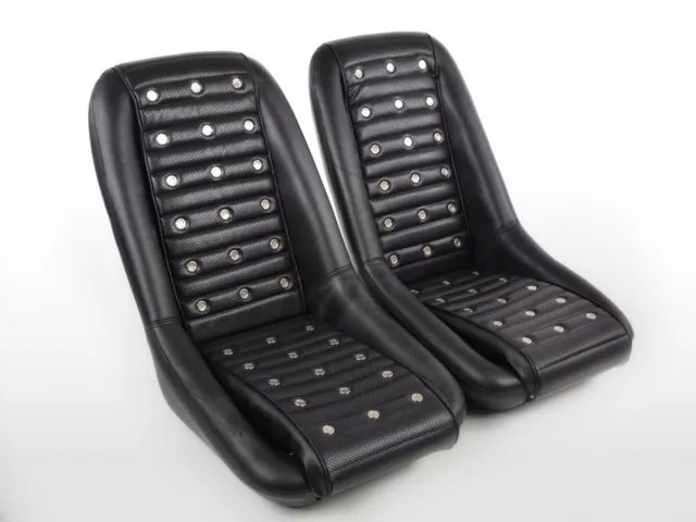 FK Oldtimersitze Sièges baquets complets pour voiture Set Classic 1 en cuir