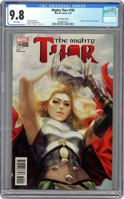 🔥 Thor #705 Cgc 9.8 Nm/M Artgerm Lau 1St Cover Marvel Comics Love & Thunder 🔥