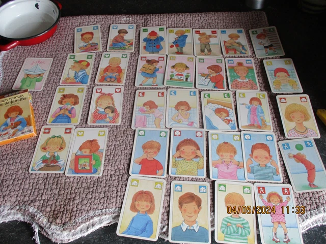 Jeu des Familles vintage Les Littérateurs Célèbres F. Nathan