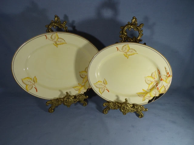 Vintage Art Deco 1930 Crown Devon Fieldings Ranlelgh Oval Serving Platters