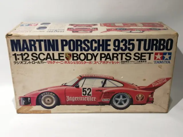 Tamiya 1/12 Echelle Martini Porsche 935 Turbo Corps Pièces Set avec Boite Used