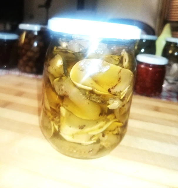 Zucchine bio grigliate sottolio evo, preparazione artigianale calabrese. 500 gr