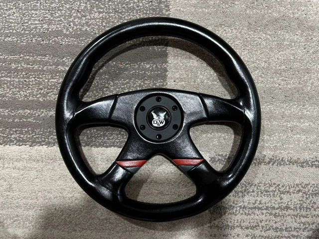 GENUINE MOMO M36 Ghibli 360mm black leather 4 spoke steering wheel