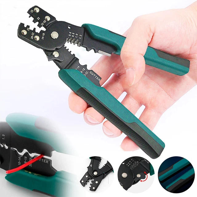 7INCH PROFESSIONAL CRIMPING tool MultiTool Wire Stripper Cutter