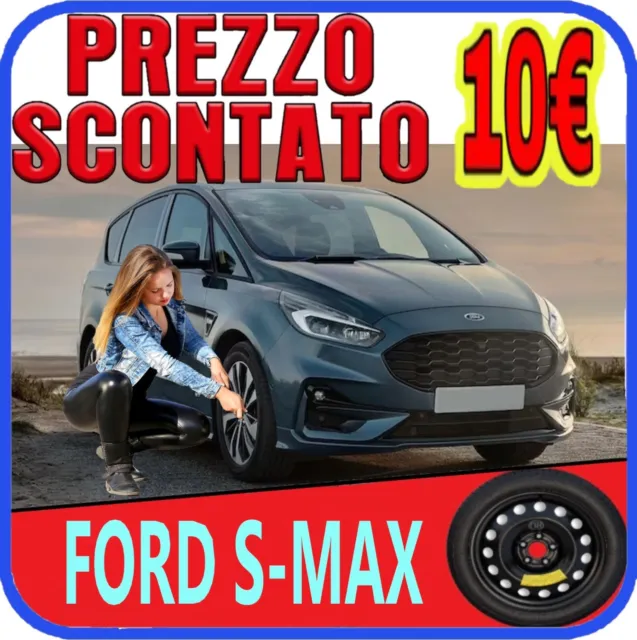 RUOTINO DI SCORTA 16 Per Ford C-Max Con Cric Chiave E Sacca EUR 159,75 -  PicClick IT