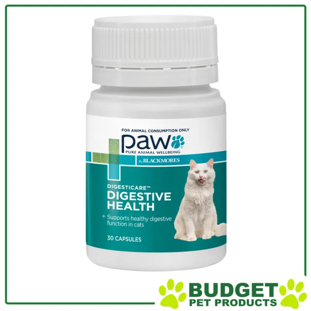 PAW By Blackmores DigestiCare Digestive Health Probiotic For Cat 30 Capsules