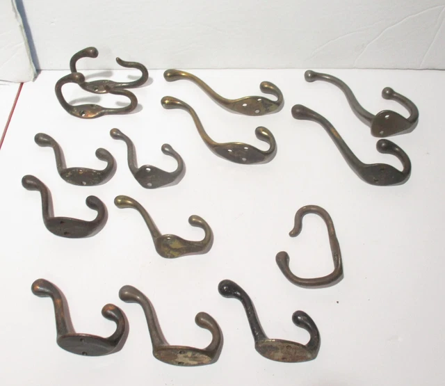 14 Vintage Old Coat Hook Farm School House Rustic Heavy Cast Iron