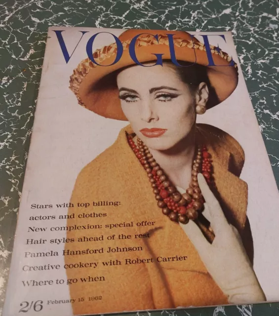 Rare Vintage VOGUE Magazine UK SEPTEMBER 1962 Jean Shrimpton David Bailey