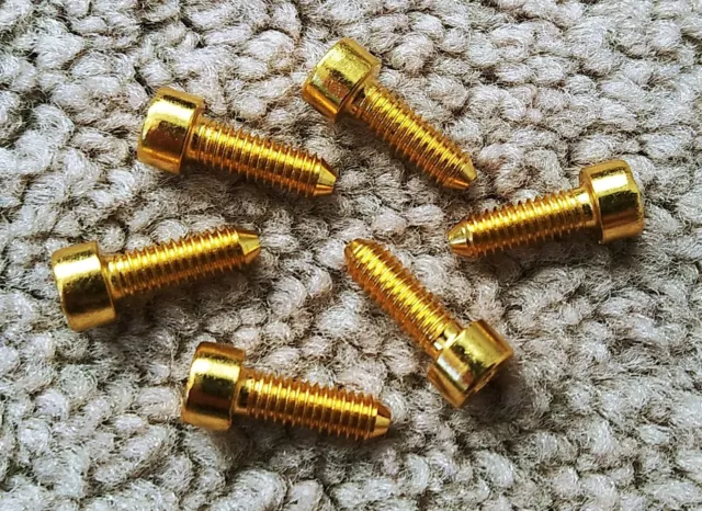 Floyd Rose Tremolo GOLD Low Profile STRING LOCK SCREWS Lo Pro Edge TRS JT580LP**