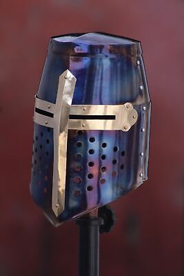 18" Medieval Great/Templar/Crusader Knight Helmet halloween Costume replica gift 3