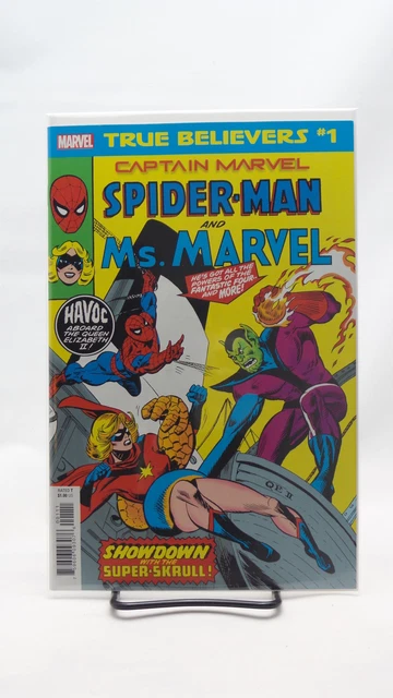 True Believers Captain Marvel Spider-Man & Ms Marvel #1 Marvel Comics