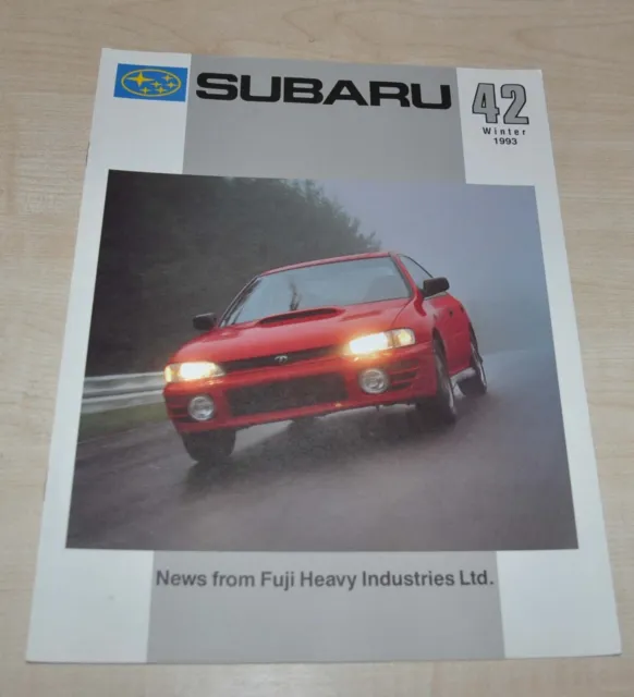1993 Subaru 42 Magazine Fuji Heavy Industries Brochure Prospekt ENG