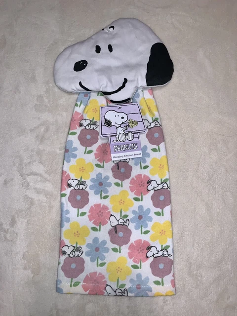 Toalla Colgante Peanuts Charlie Brown Snoopy Primavera Hora Flores Multicolor