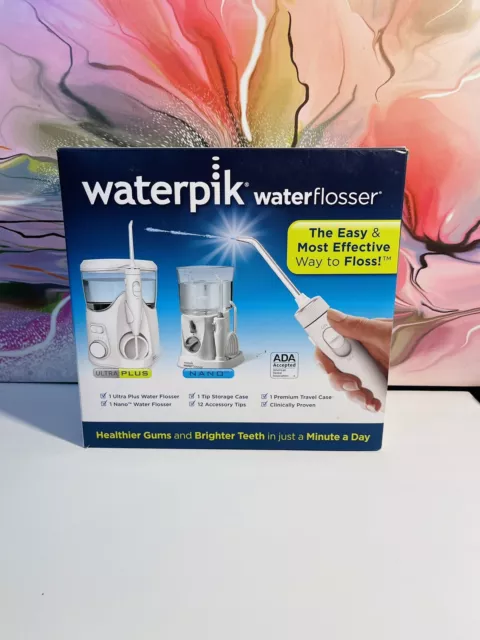 Waterpik Water Flosser Ultra Plus + Nano Combo Nuevo Caja Abierta