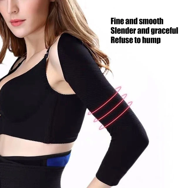 CYDREAM Top Modellante Manica Lunga Per Donna - Maglia A Compressione Per Braccia E Schiena, Correttore Posturale, Taglia XL, Nero - 3