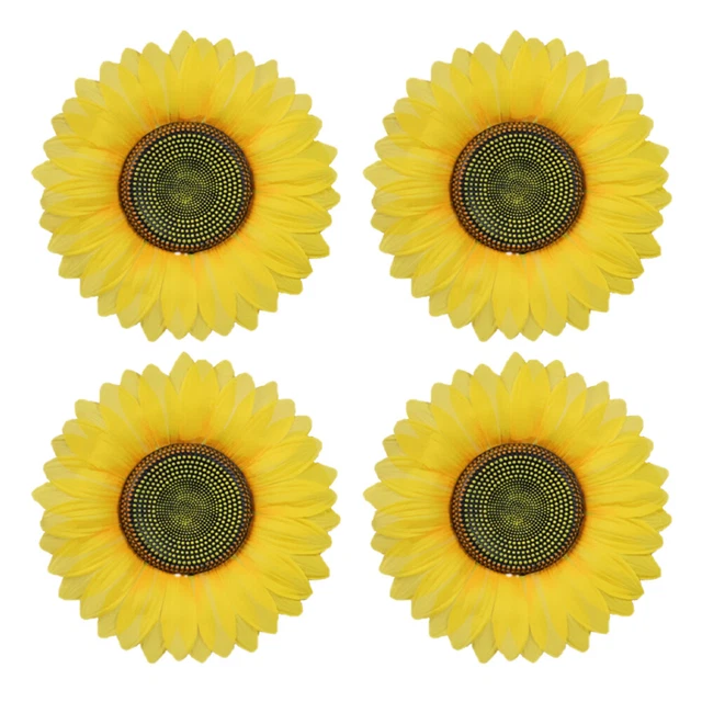 4 Pcs Bride Dining Room Decor Table Wedding Artificial Sunflower
