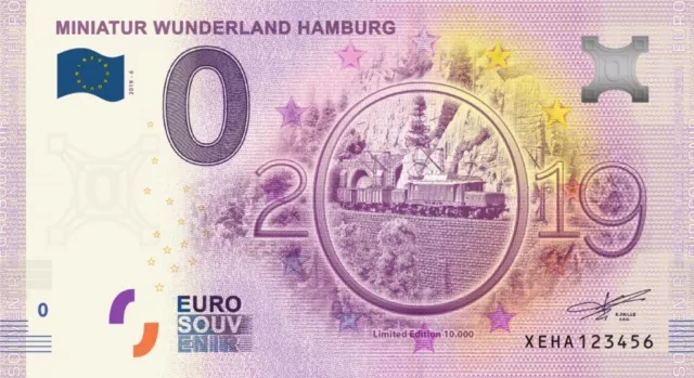 Billet 0 Euro --- DEU XEHA 2019-6 - Miniatur Wunderland Hamburg