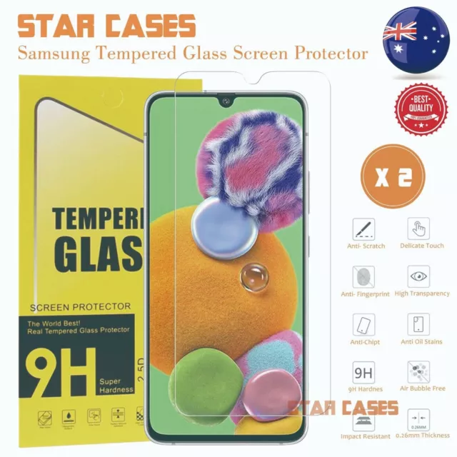 2x Tempered Glass Screen Protector For Samsung Galaxy A12 A22 4G 5G A32 A52 A72