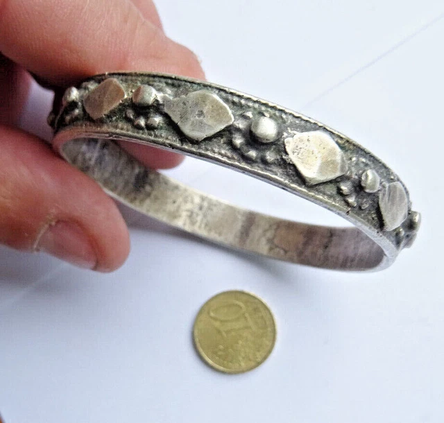 Bracelet Ethnique En Argent Massif - Marque Tahe - Occasion (ayant été Porté)