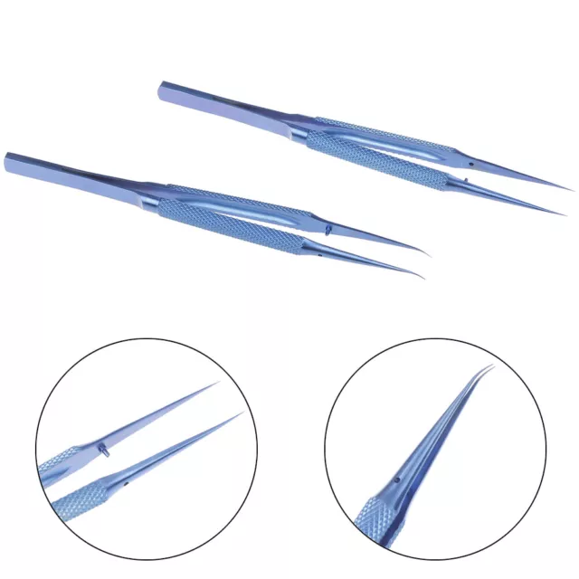 Titanium alloy tweezers repair tool 0.15mm edge precision fingerprint tweezer~m'