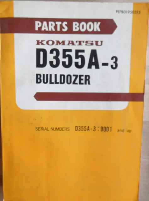 Komatsu Bulldozer D 355 A -3 Ersatzteilliste / ET-Katalog