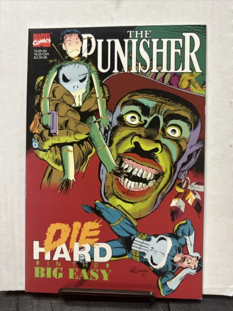 THE PUNISHER: Die Hard In The Big Easy Graphic Novel - Marvel 1992  (excellent)