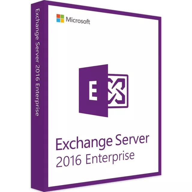 Microsoft Exchange Server 2016 Enterprise w Retail 1000 CALs, New, Multilanguage