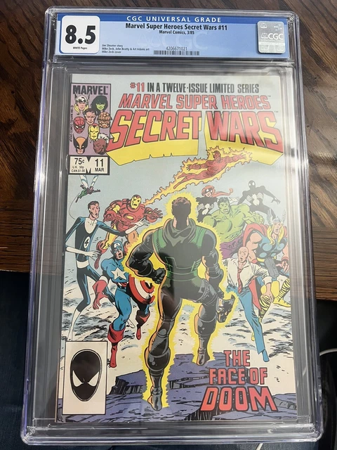 CGC 8.5 Secret Wars 11 Doctor Doom Beyonder White Pages