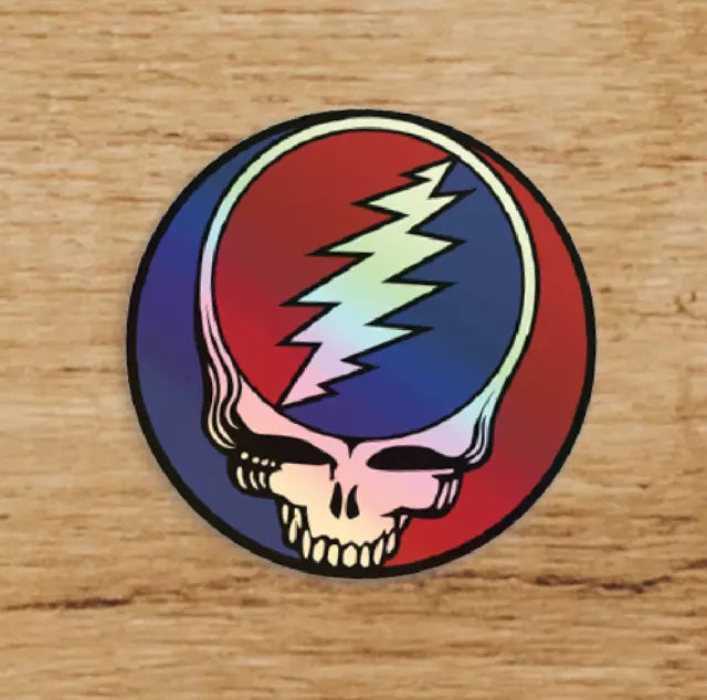 Steal Your Face Grateful Dead Holographic Premium Sticker 3” Deadhead