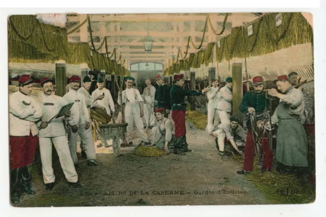 Cpa Les Pleasures De La Barracks - Guards D'escurie
